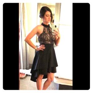 Mid length black dress. Size 5